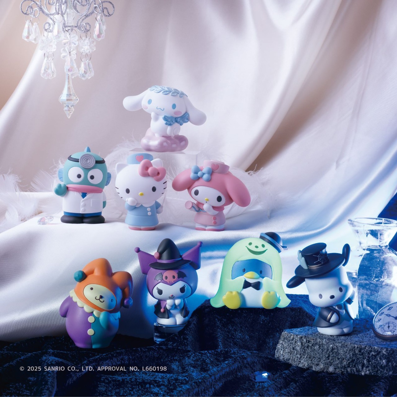 iSNEAKERS｜日本 Sanrio 三麗鷗 萬代 食玩 萬聖節幽靈明盒公仔 八款