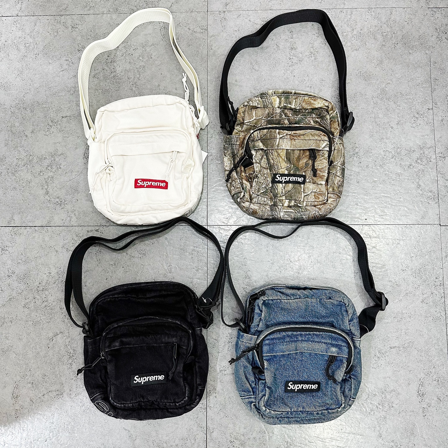 SUPREME FW25 DENIM SHOULDER BAG 反光袋四色