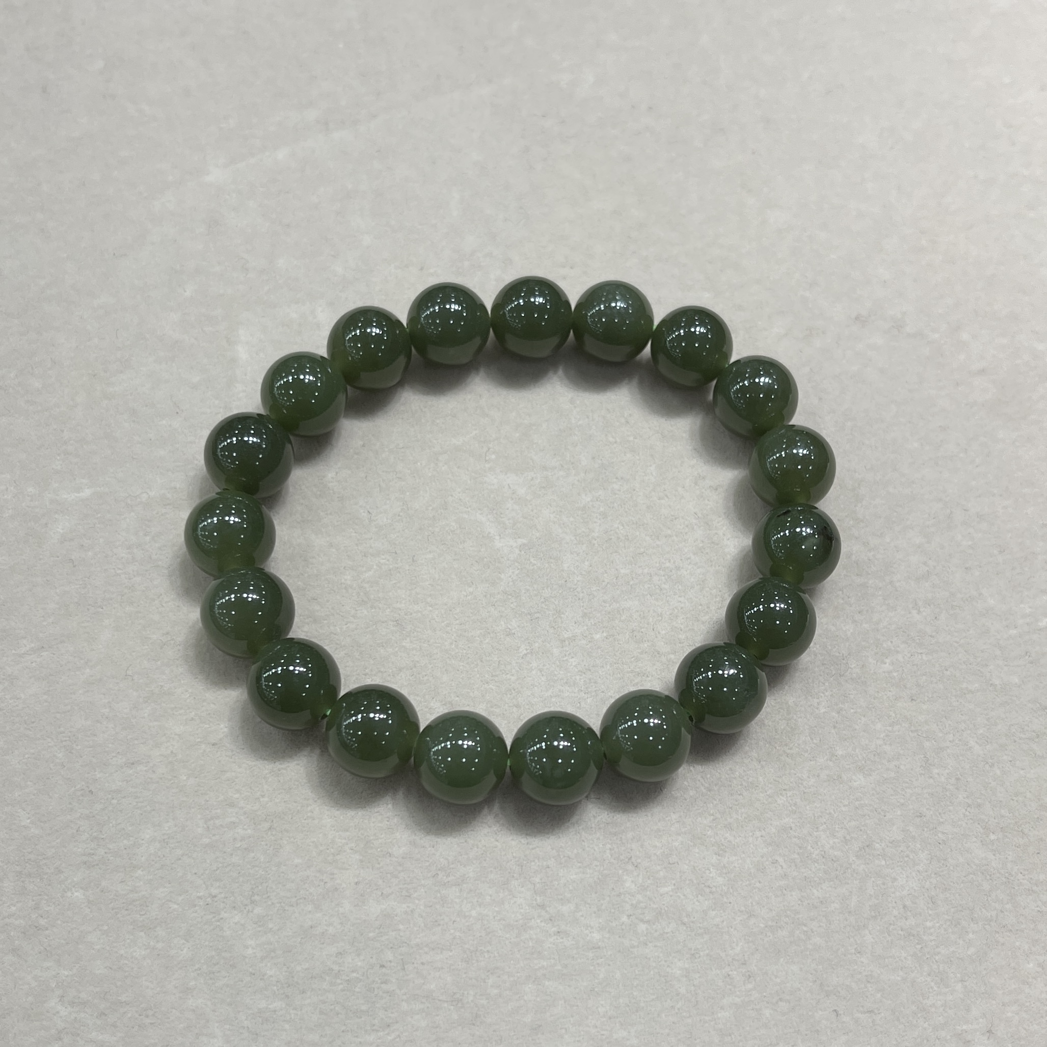 0901ht11-和田玉-10m青黃口手串/件（福利）（A11）