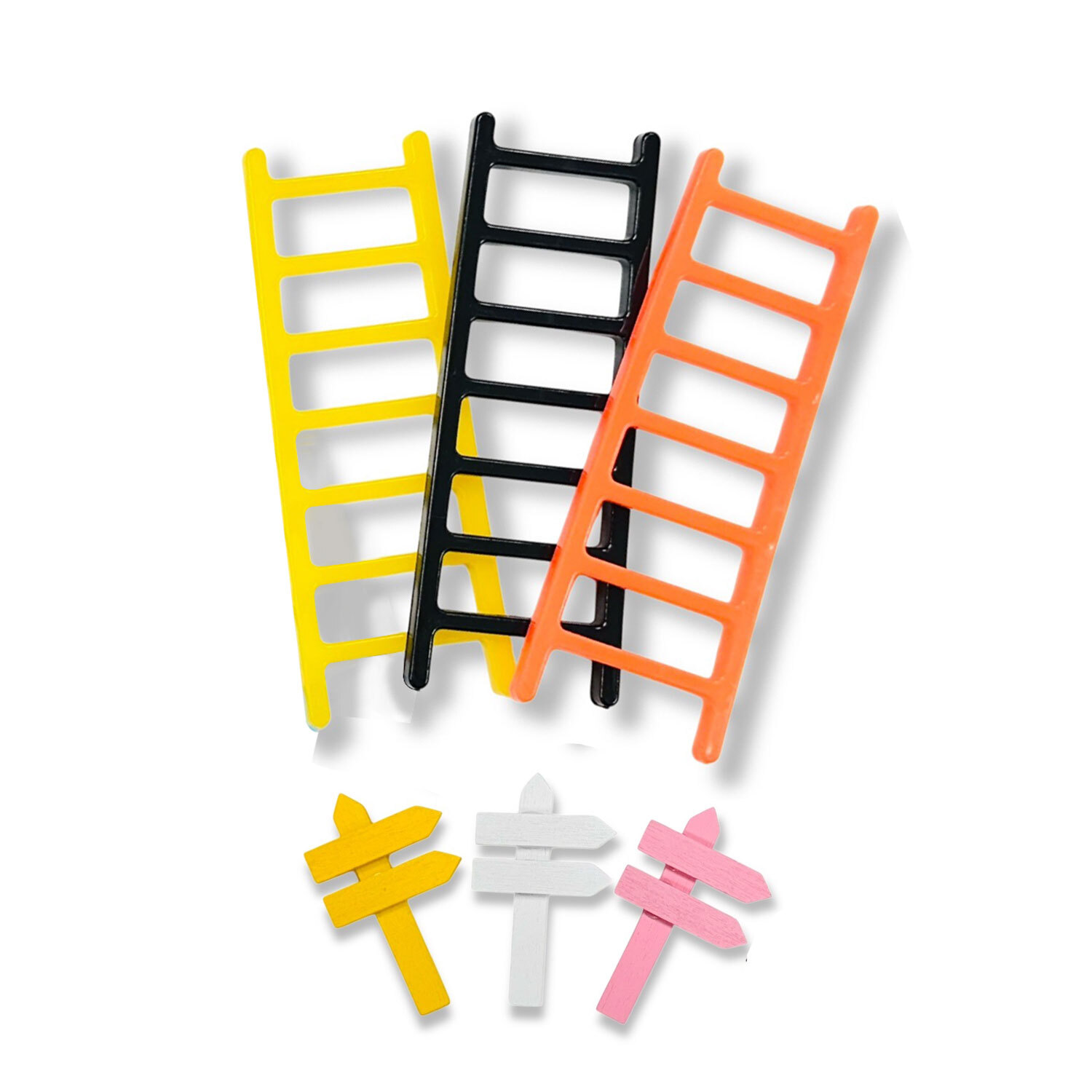 【小裝飾優惠】小樓梯3+指路牌3  (顏色隨機出貨) #T9999-