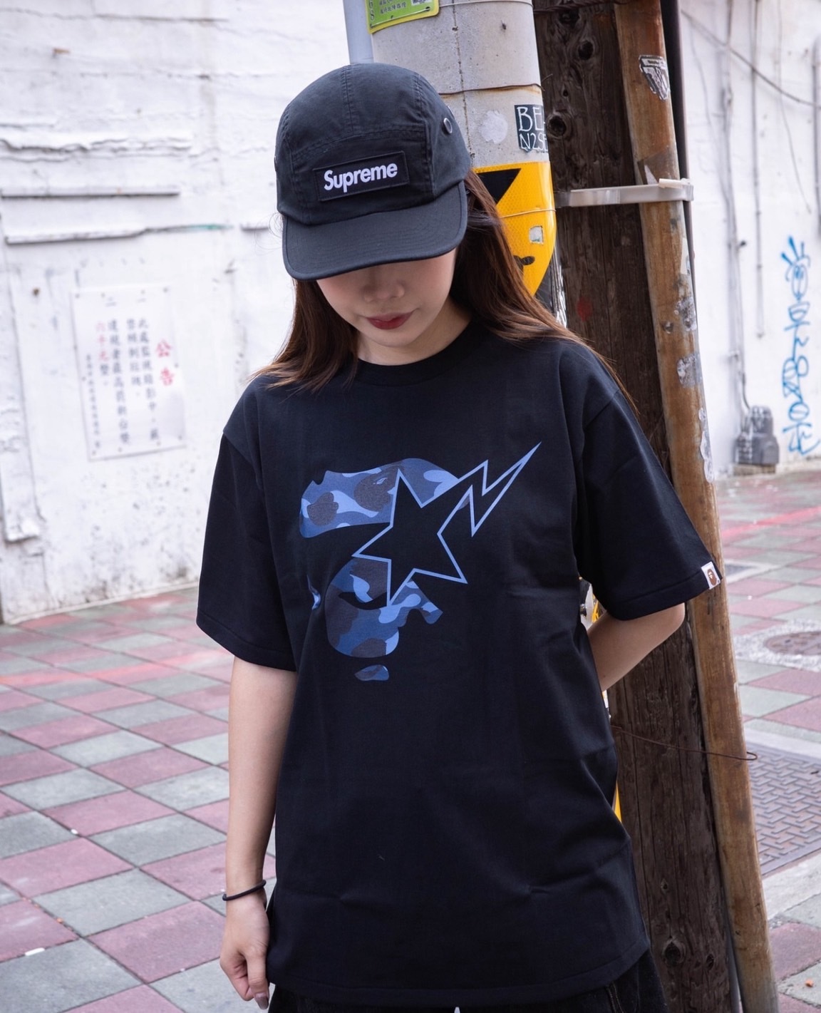 「快速出貨」BAPE Color Camo Ape Face STA Tee 流星 猿人 星星 0ZXTEM019101P