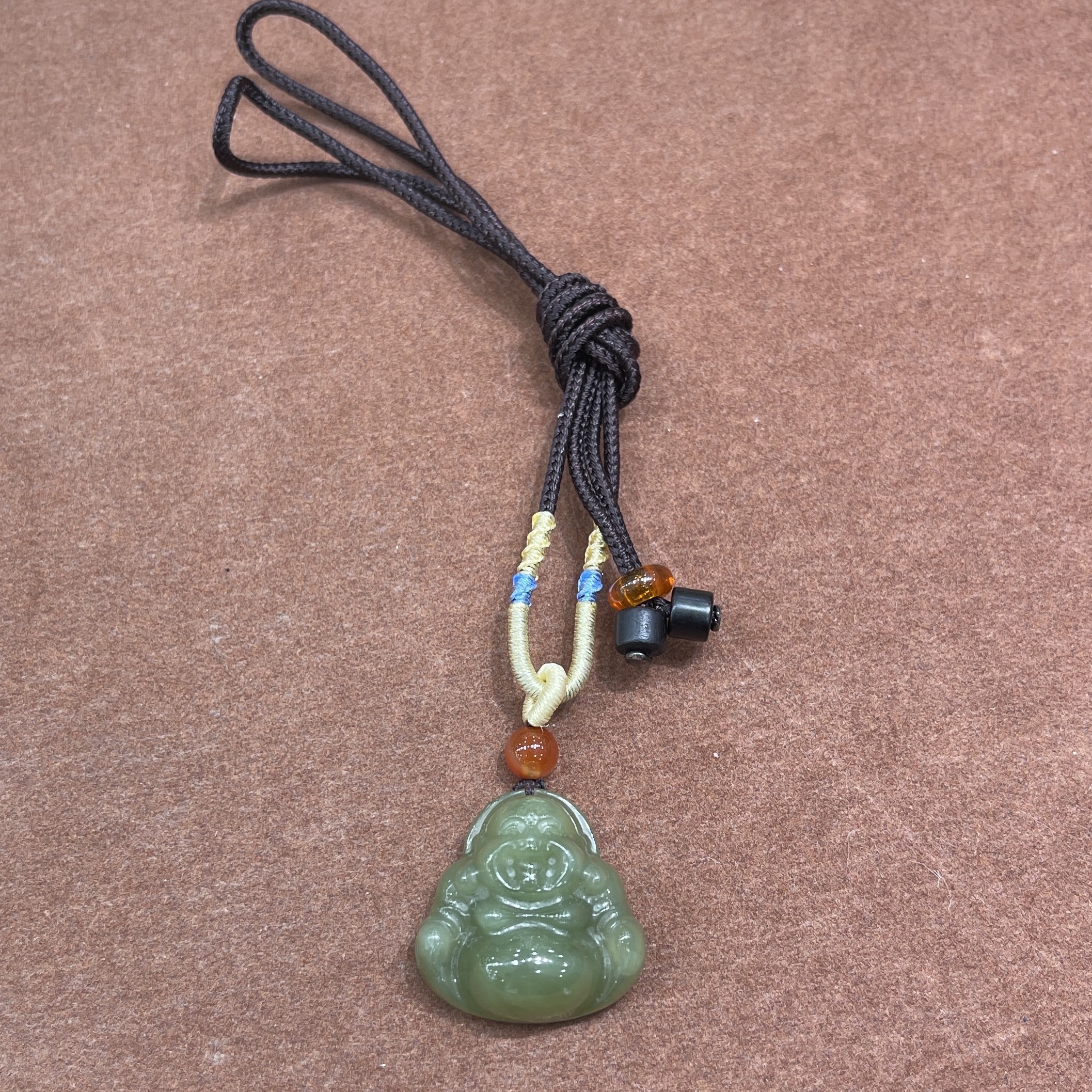 0901ht20-和田玉-黃口佛B/個（A20）