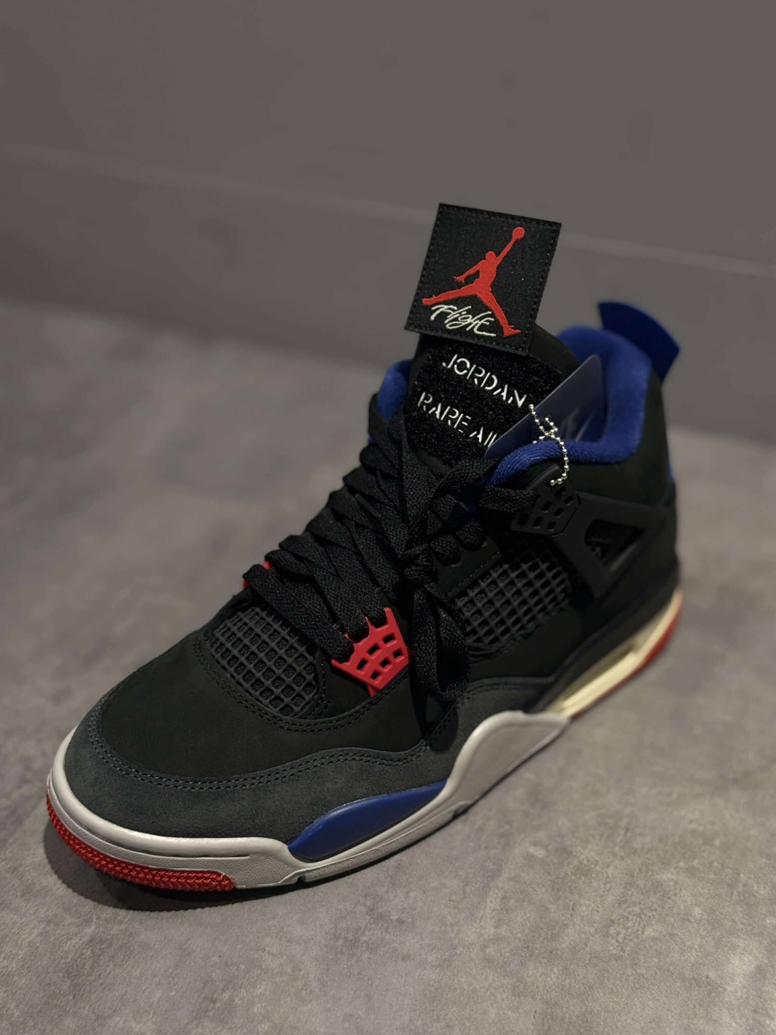 Nike AIR Jordan 4 Retro OG 男鞋 黑紅藍 fv5029-003 魔鬼氈