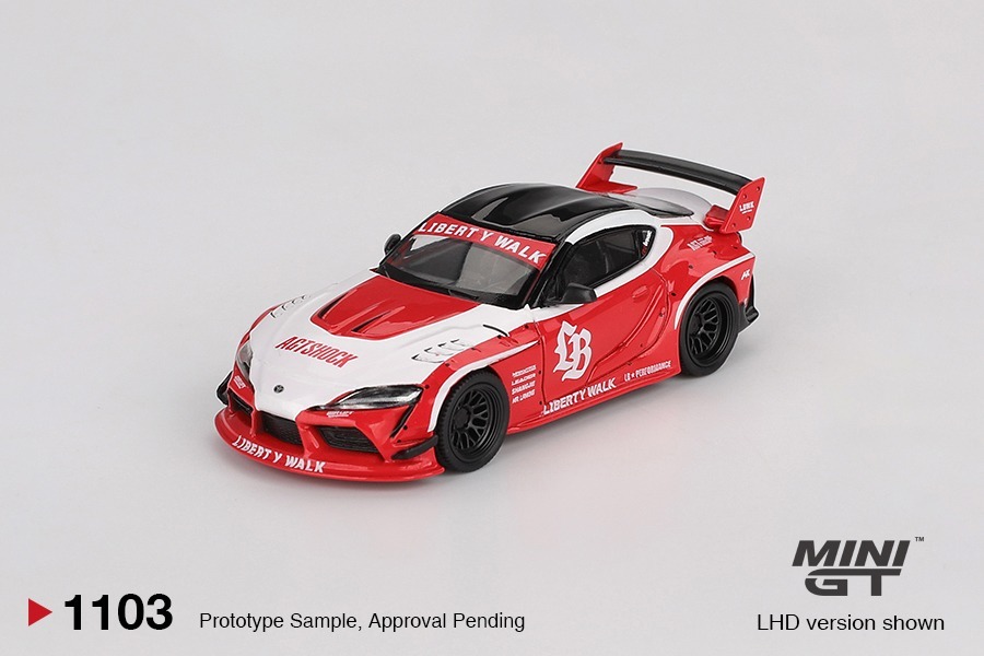 [預訂] Mini GT LB★WORKS Toyota GR Supra Red/White LHD