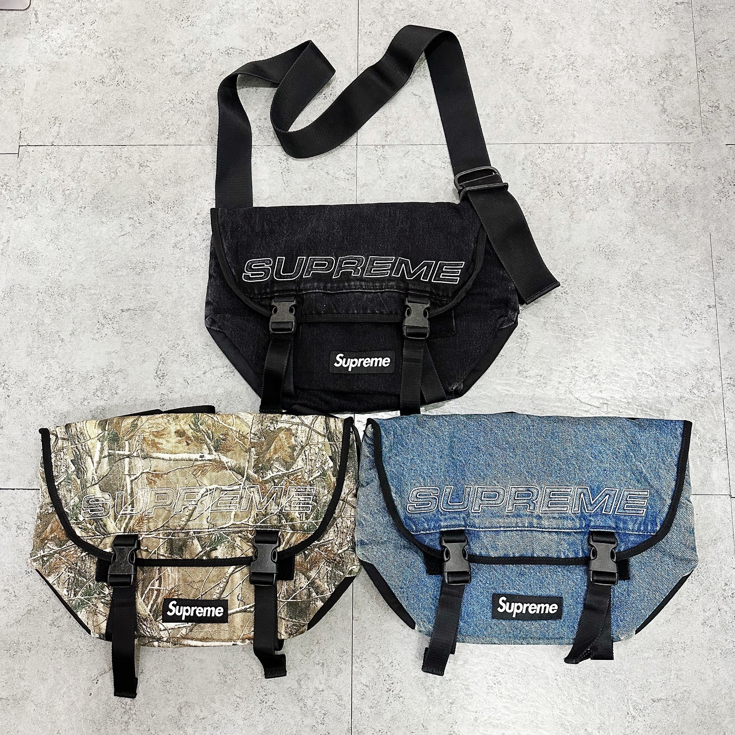 SUPREME FW25 DENIM MESSENGER BAG 四色