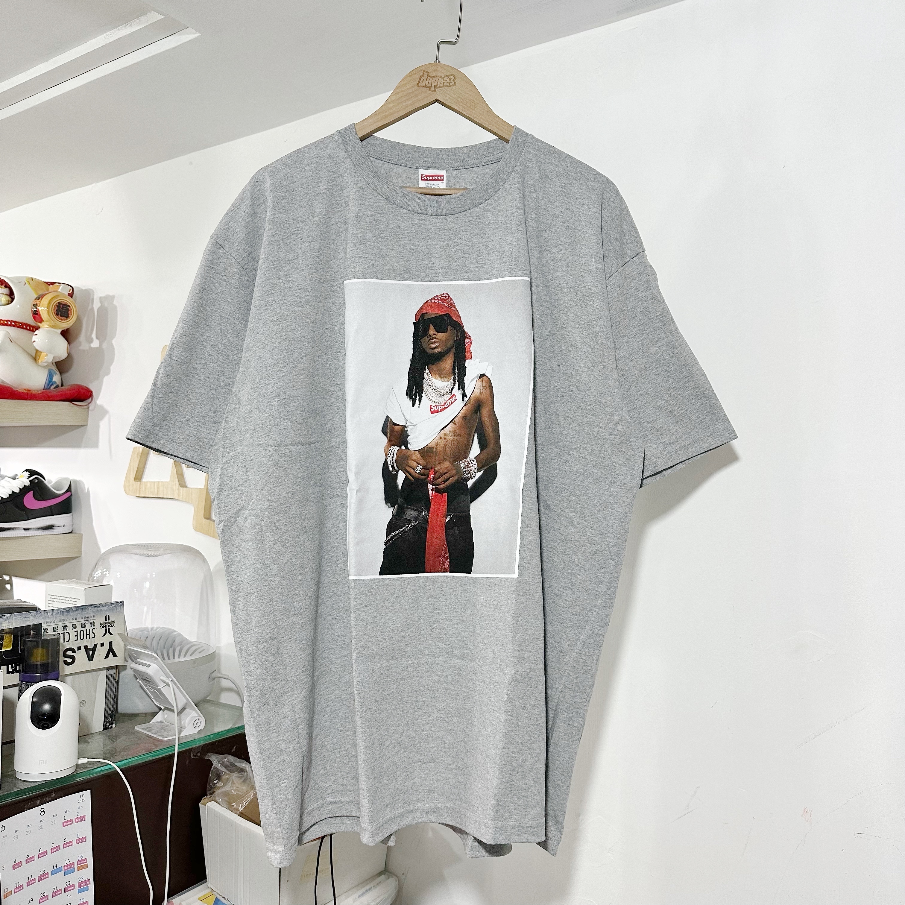 Supreme Playboi Carti Tee Heather Grey