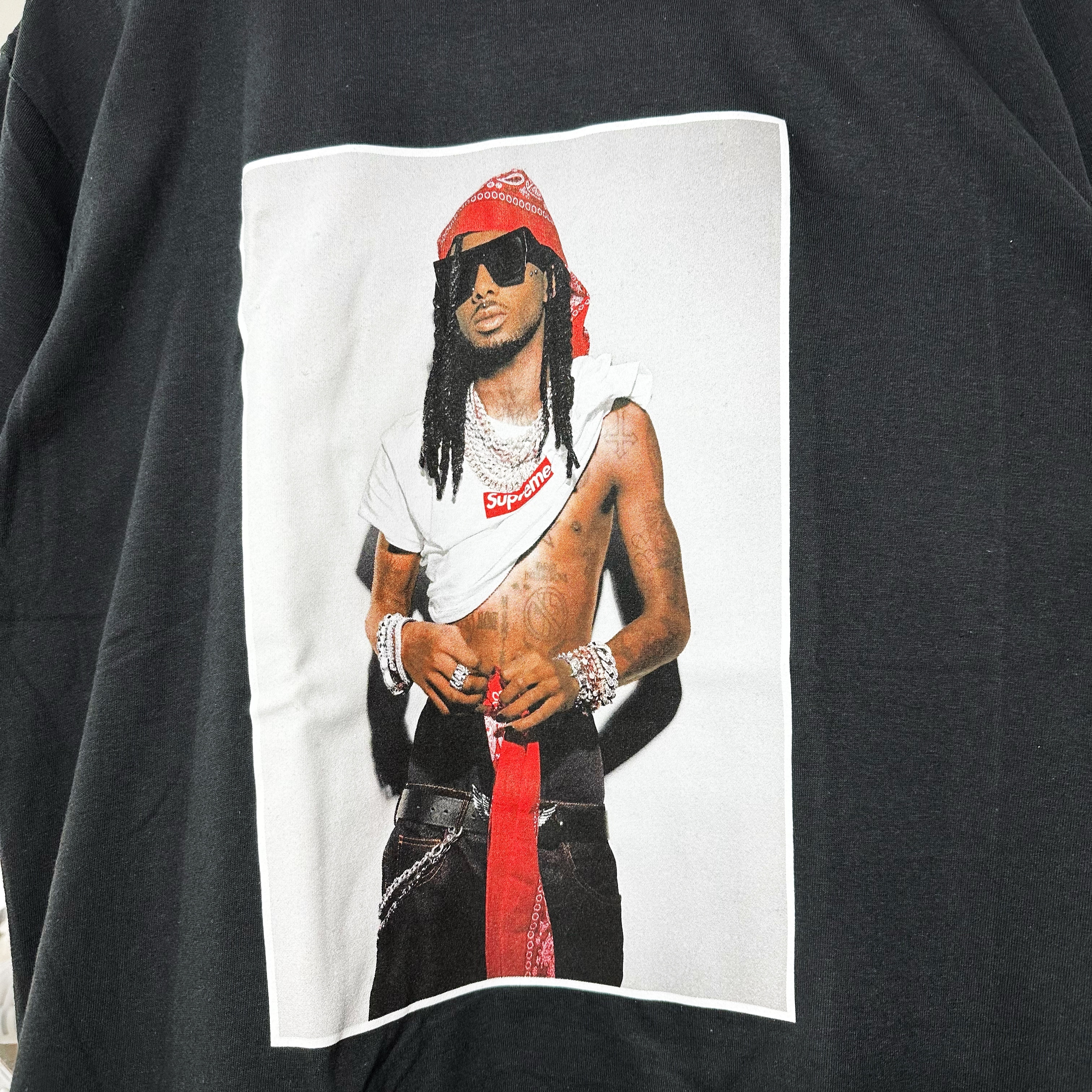 トップス Playboi Carti Tee Supreme black Buy Supreme Playboi Carti Tee 'Black' - FW25T50 BLACK | GOAT