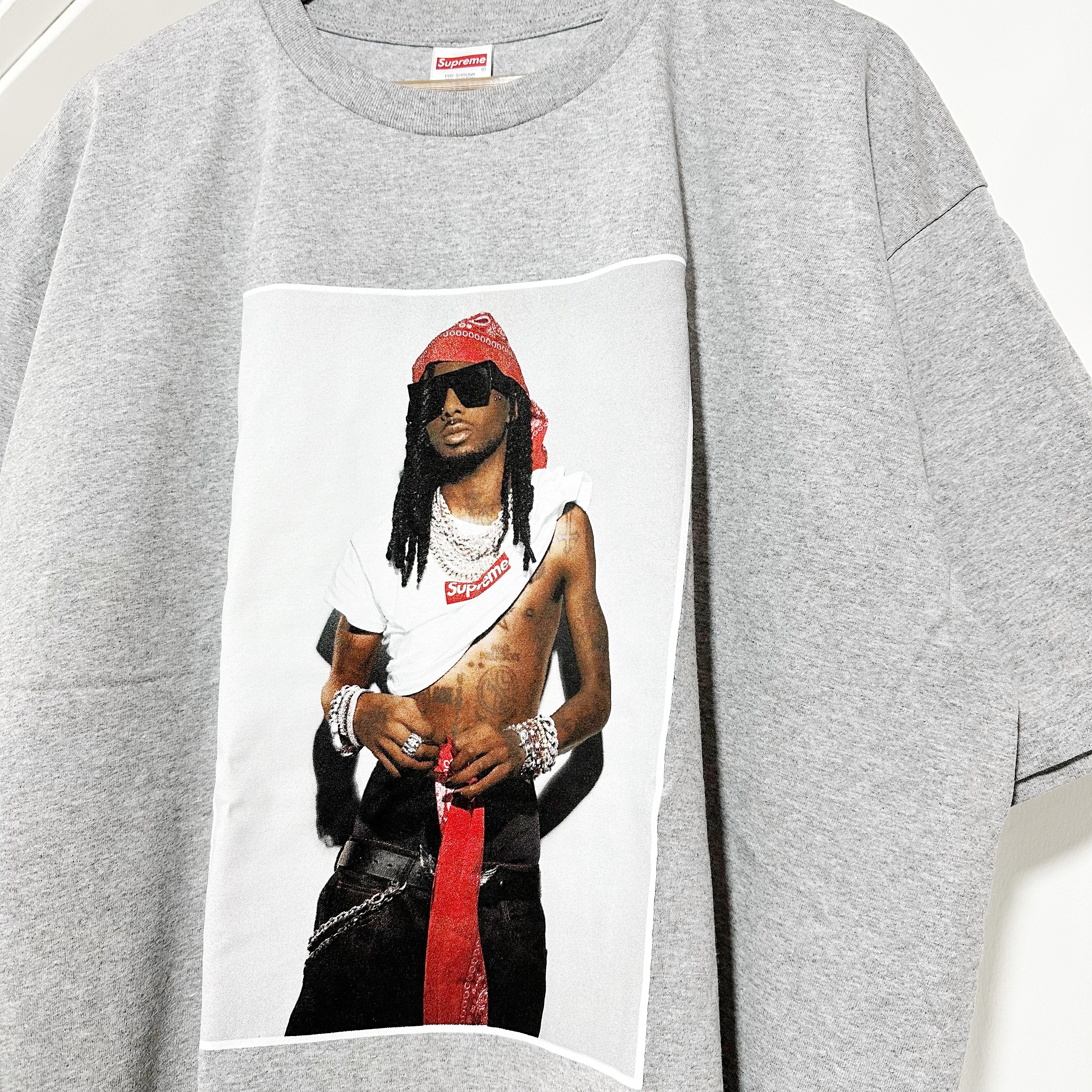 Supreme Playboi Carti Tee Heather Grey