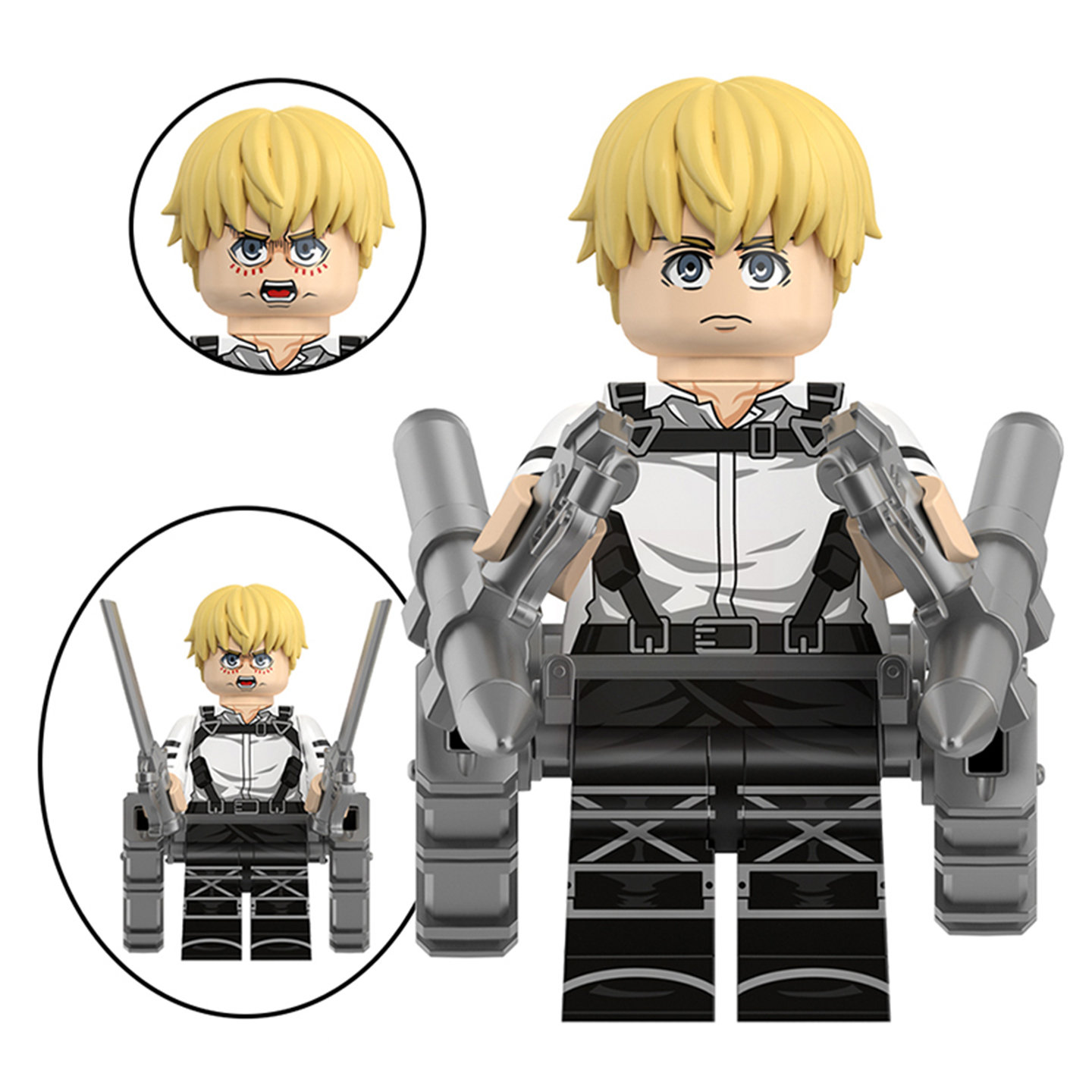 Attack On Titan Armin Arlert Custom Minifigures Minifigs Fit Lego WM6203 WM2875