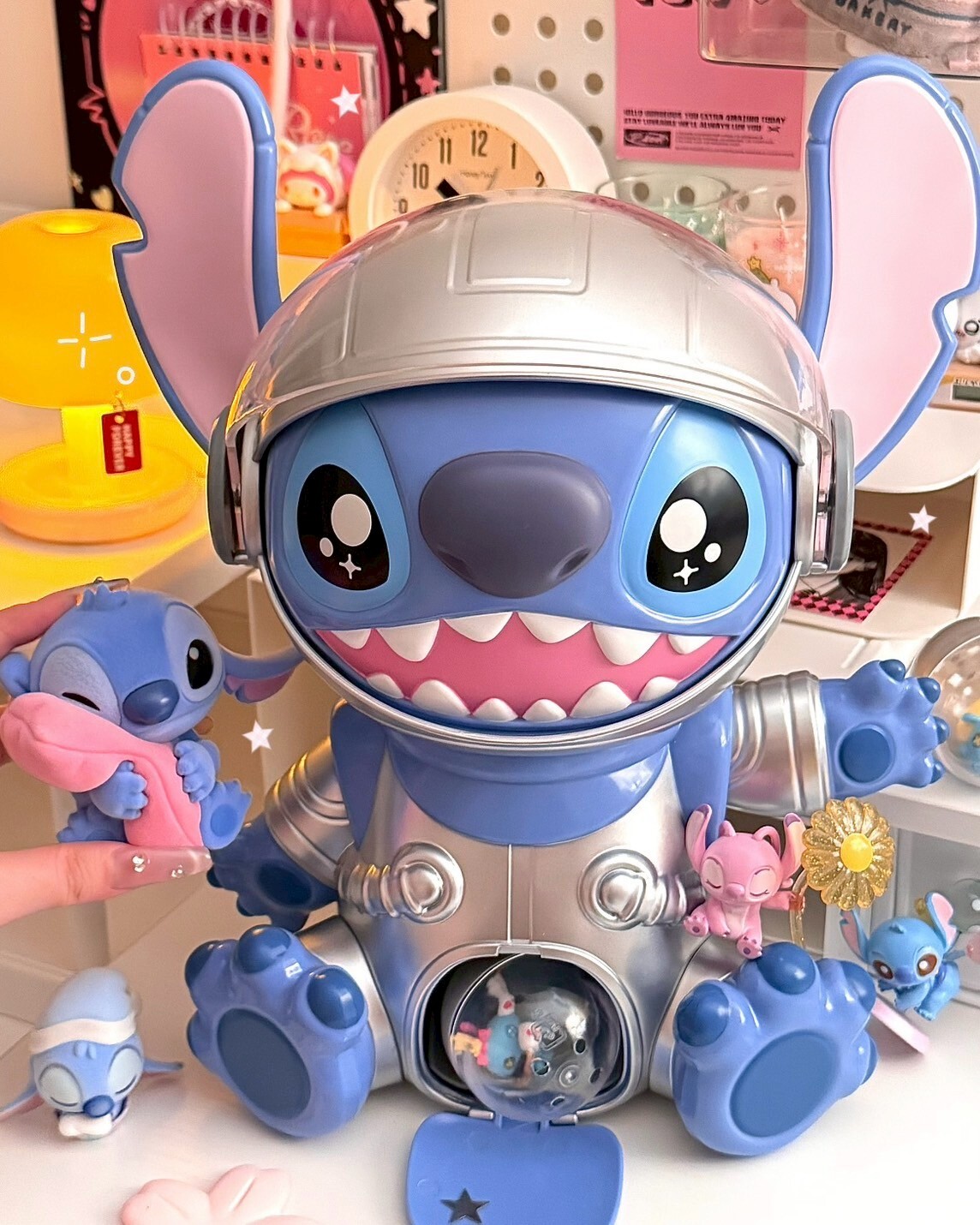 <正版授權>迪士尼 史迪奇扭蛋機 公仔 擺件