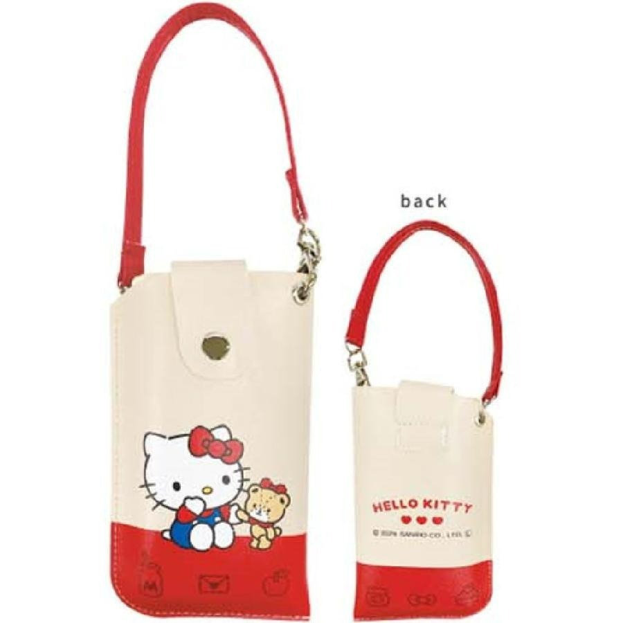 日本 Sanrio Hello Kitty 復古款眼鏡收納掛袋