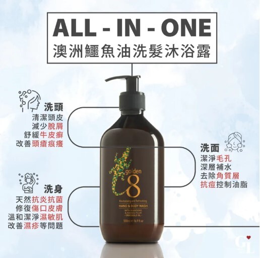 鱷魚油 All-in-One 「多功能」沐浴露