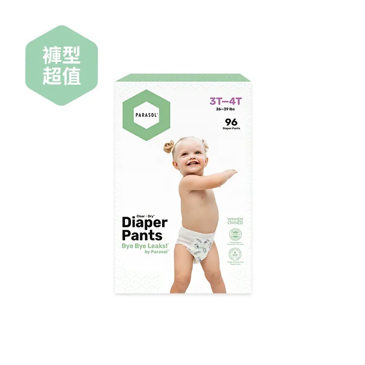 PARASOL Clear+Dry™ 新科技水凝果凍褲 超值禮盒組 (褲型尿布L-XXL)