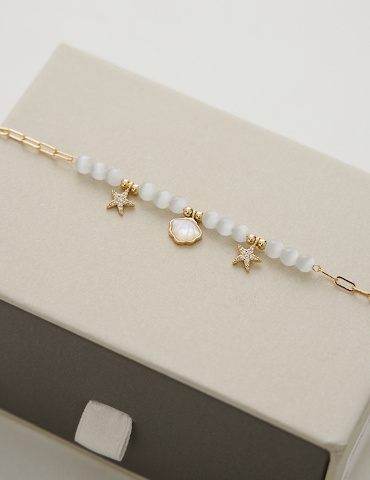 海洋清透貓眼手鍊