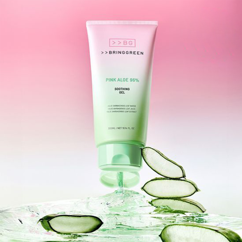 BRING GREEN 粉紅蘆薈96%舒緩凝膠