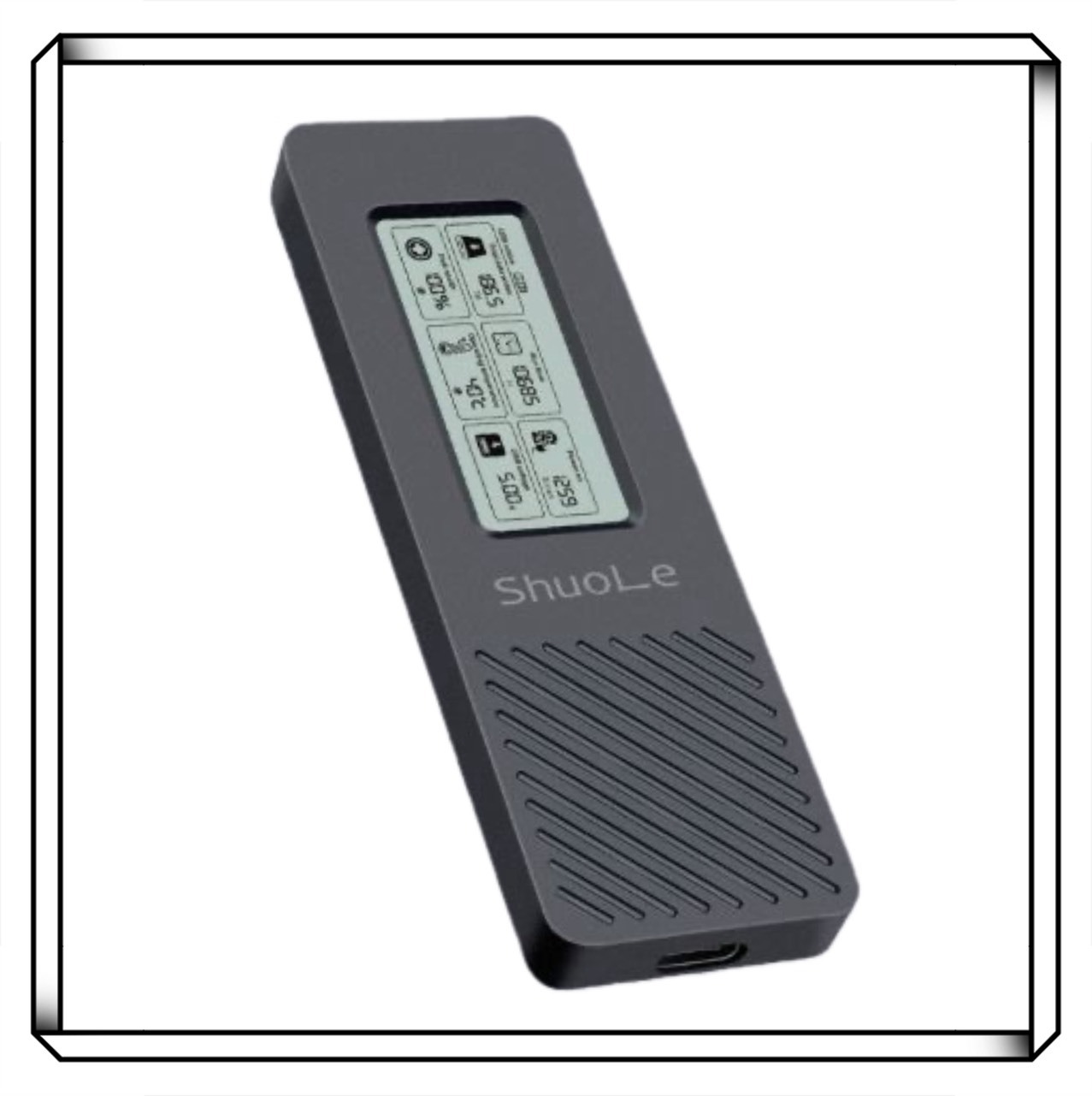 碩樂數顯 Type-C 轉 NVME M.2 固態硬碟外接盒 SATA 硬碟轉接線 硬碟外接盒 NVME 帶檢測