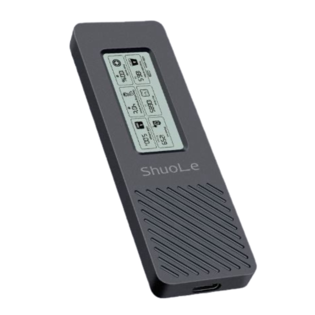 碩樂數顯 Type-C 轉 NVME M.2 固態硬碟外接盒 SATA 硬碟轉接線 硬碟外接盒 NVME 帶檢測