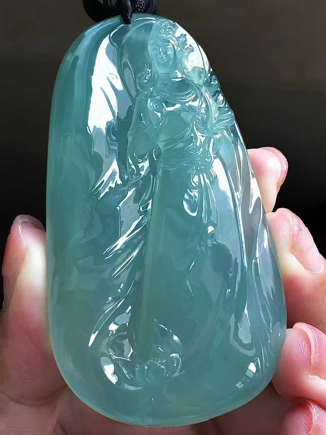 724315 翡翠觀音牌