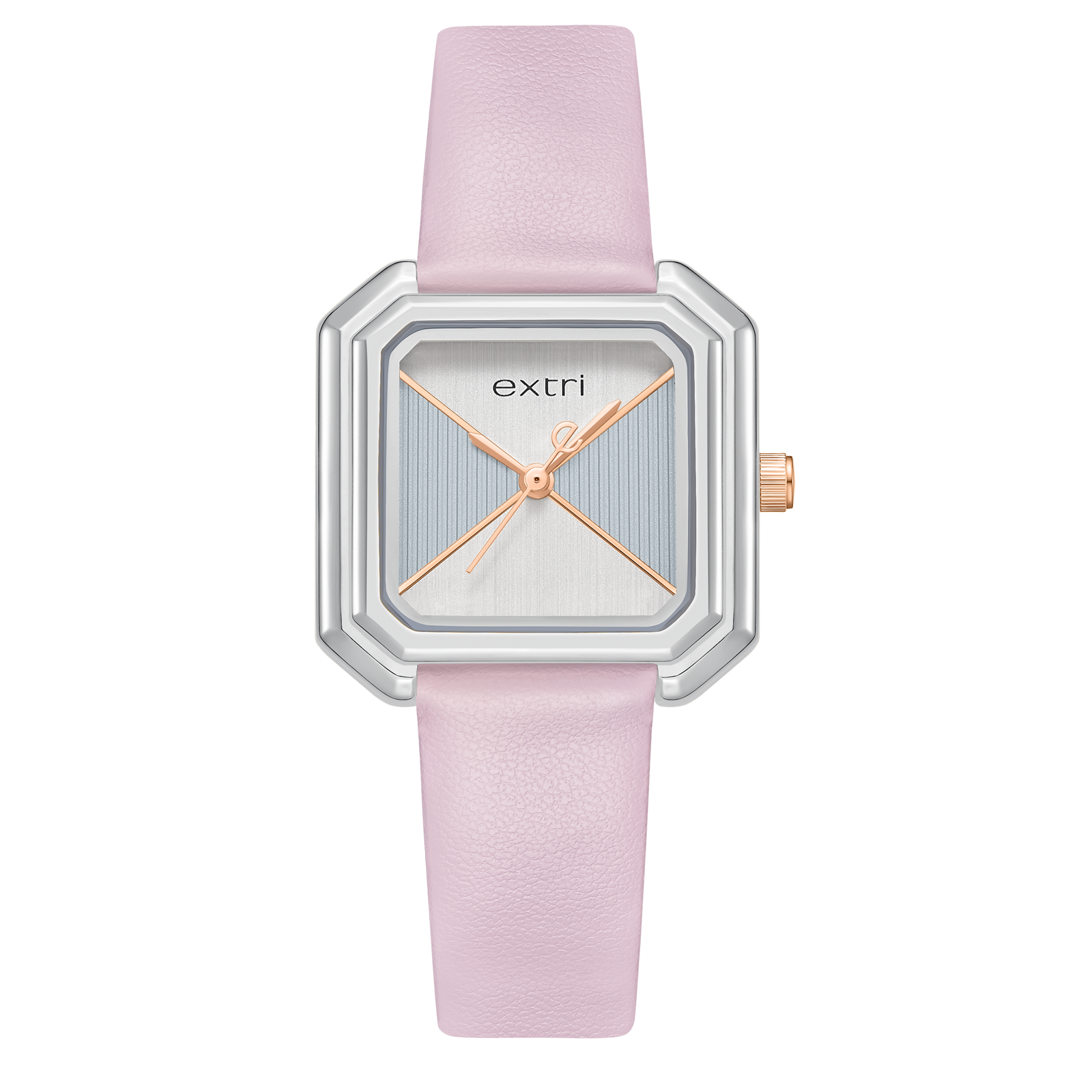 【EXTRI】 E1062 經典 簡約 優雅 皮革 方形 女錶 手錶