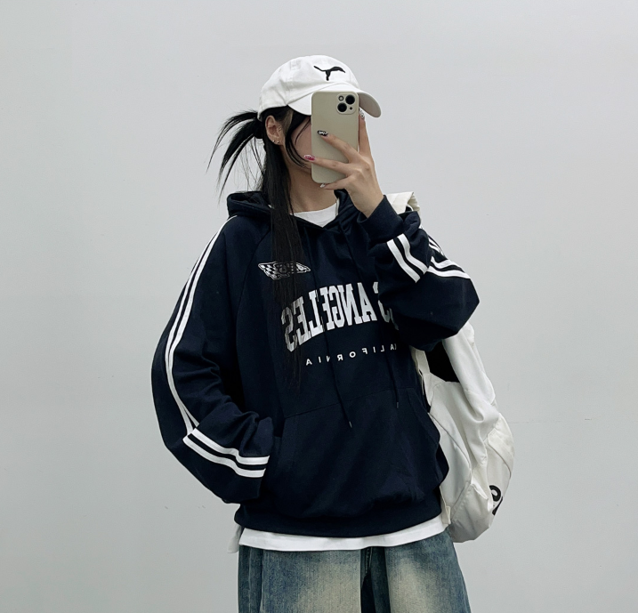 早秋預訂｜LA 兩線寬鬆HOODIE