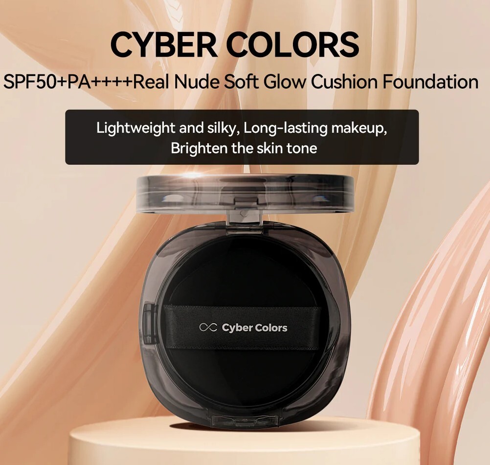 [S] SASA CYB - CYBER COLORS SPF50+PA++++RN SOF GLOW CUS, C02, 12GX2, 4895165533410 (SSA21)