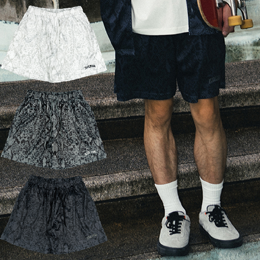 idealism Skin Shorts 深灰 灰色 白色 蛇紋短褲【ID25011】