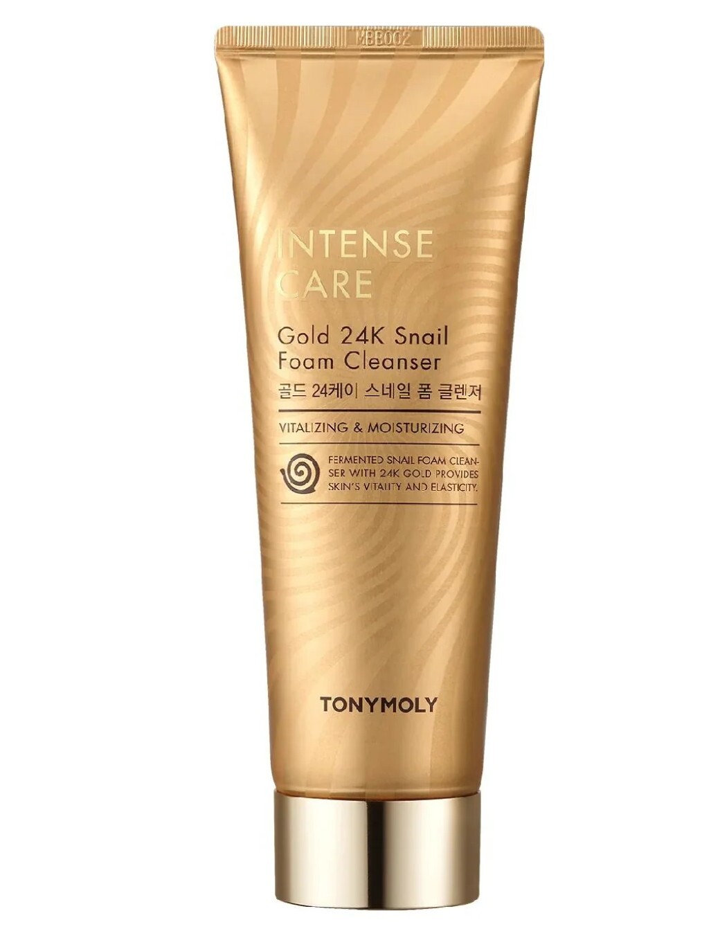 [S] BEAUTY TONY MOLY INTENSE CARE GOLD 24K SNAIL FOAM CLEANSER, 8806194046594 (SBU567)