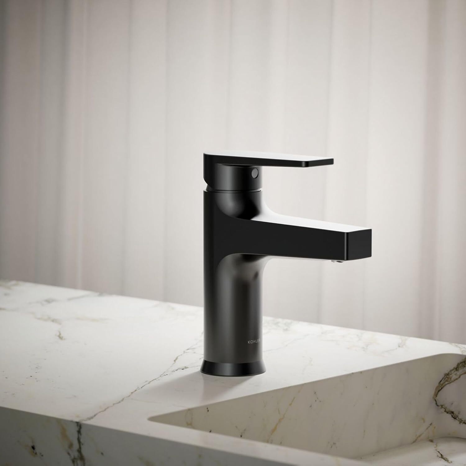 ★ 經銷精選優惠 ★ KOHLER Taut 臉盆龍頭(啞光黑) K-74013T-4-BL