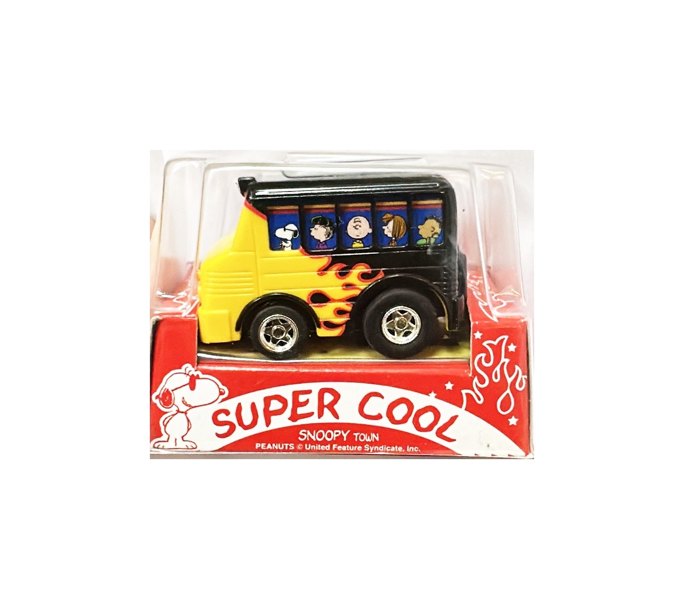 TAKARA Choro-Q Snoopy Town Super Cool School Bus チョロQ S