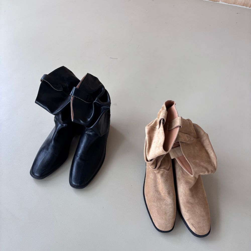 【西部牛仔騎士中長靴】DOMISS 皮革長靴 短靴 靴子-2色