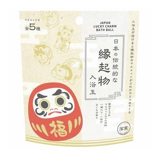 日本緣起物入浴球 入浴劑 -隨機發放一款