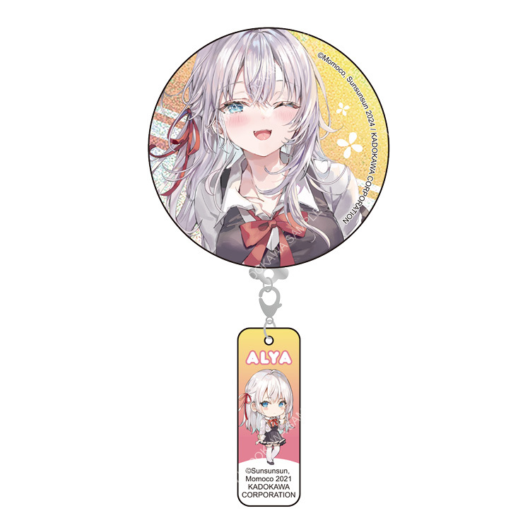 不時輕聲地以俄語遮羞的鄰座艾莉同學(原作) 雷射胸章吊飾 A