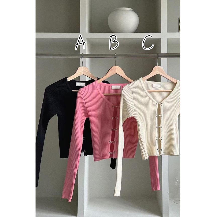 JK#14599🤎金屬扣扣小外套