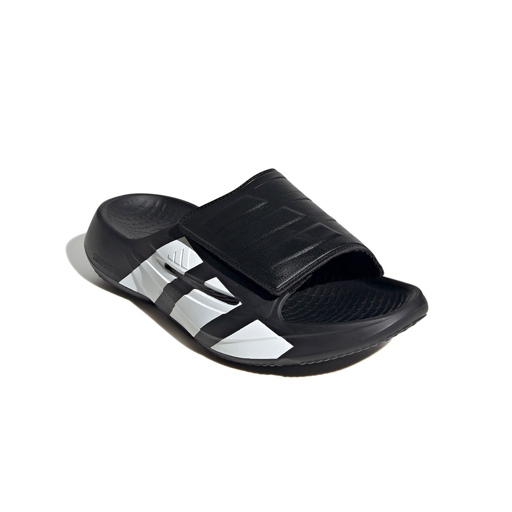 Adidas Lightblaze Slide 男鞋 女鞋 黑色 輕便 舒適 可調式 休閒 拖鞋 JR1253