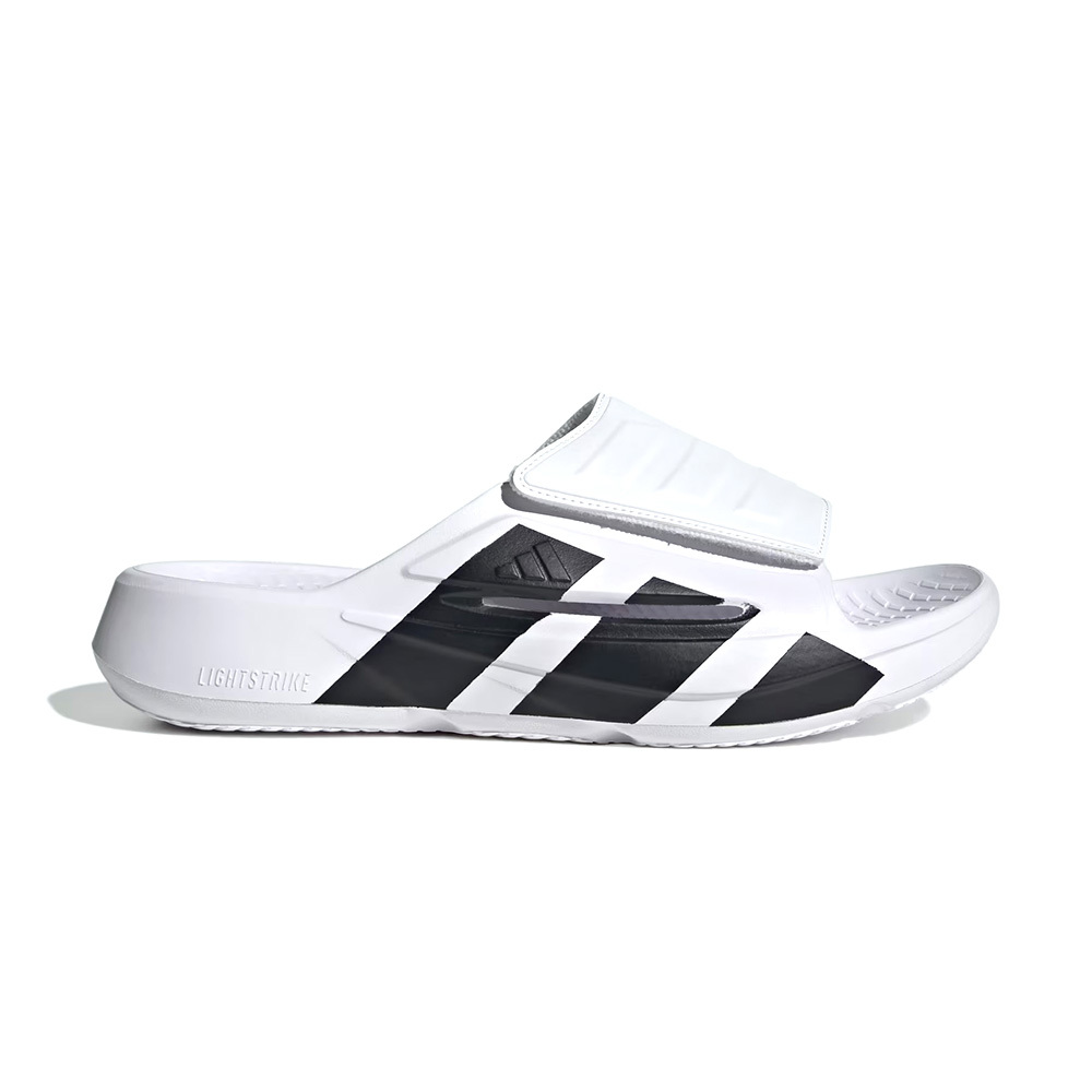 Adidas Lightblaze Slide 男鞋 女鞋 白色 輕便 舒適 可調式 休閒 拖鞋 JS3584