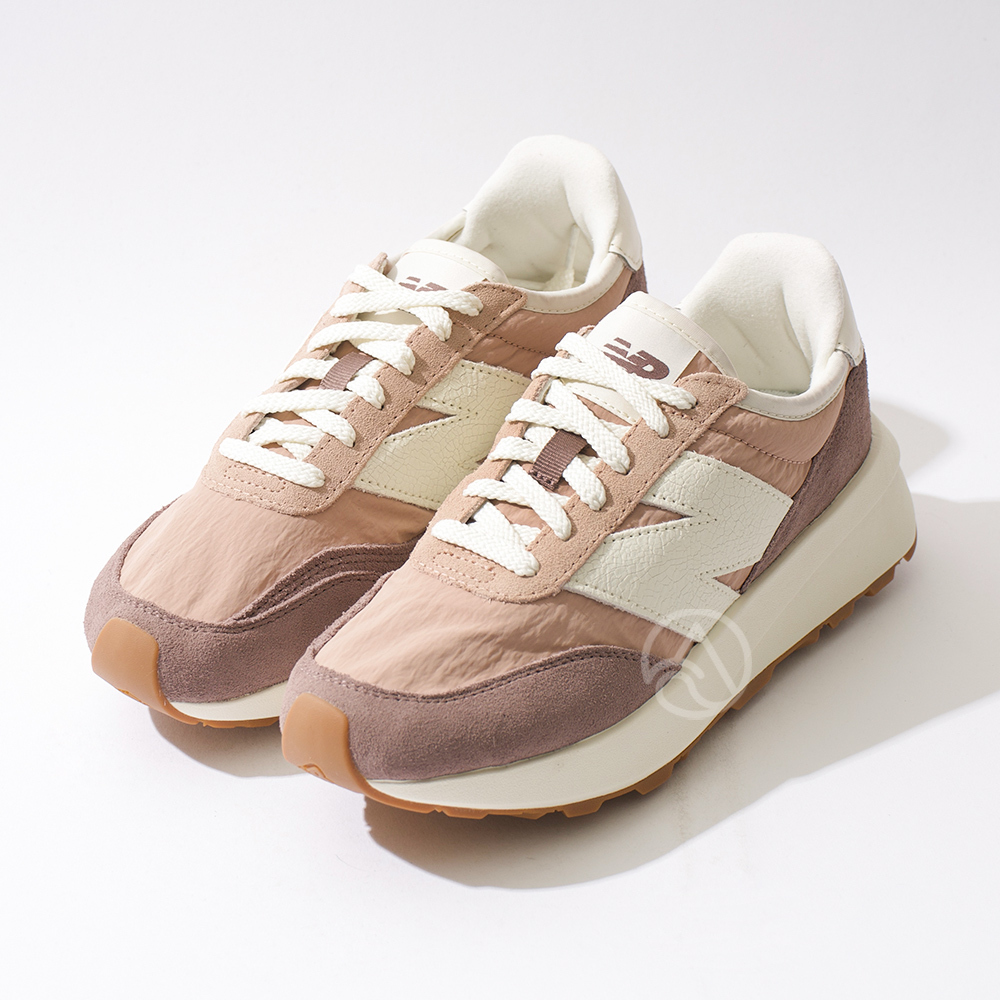 New Balance 370 男鞋 女鞋 米棕色 中性 拼接 麂皮 復古 日常 運動鞋 休閒鞋 U370VF