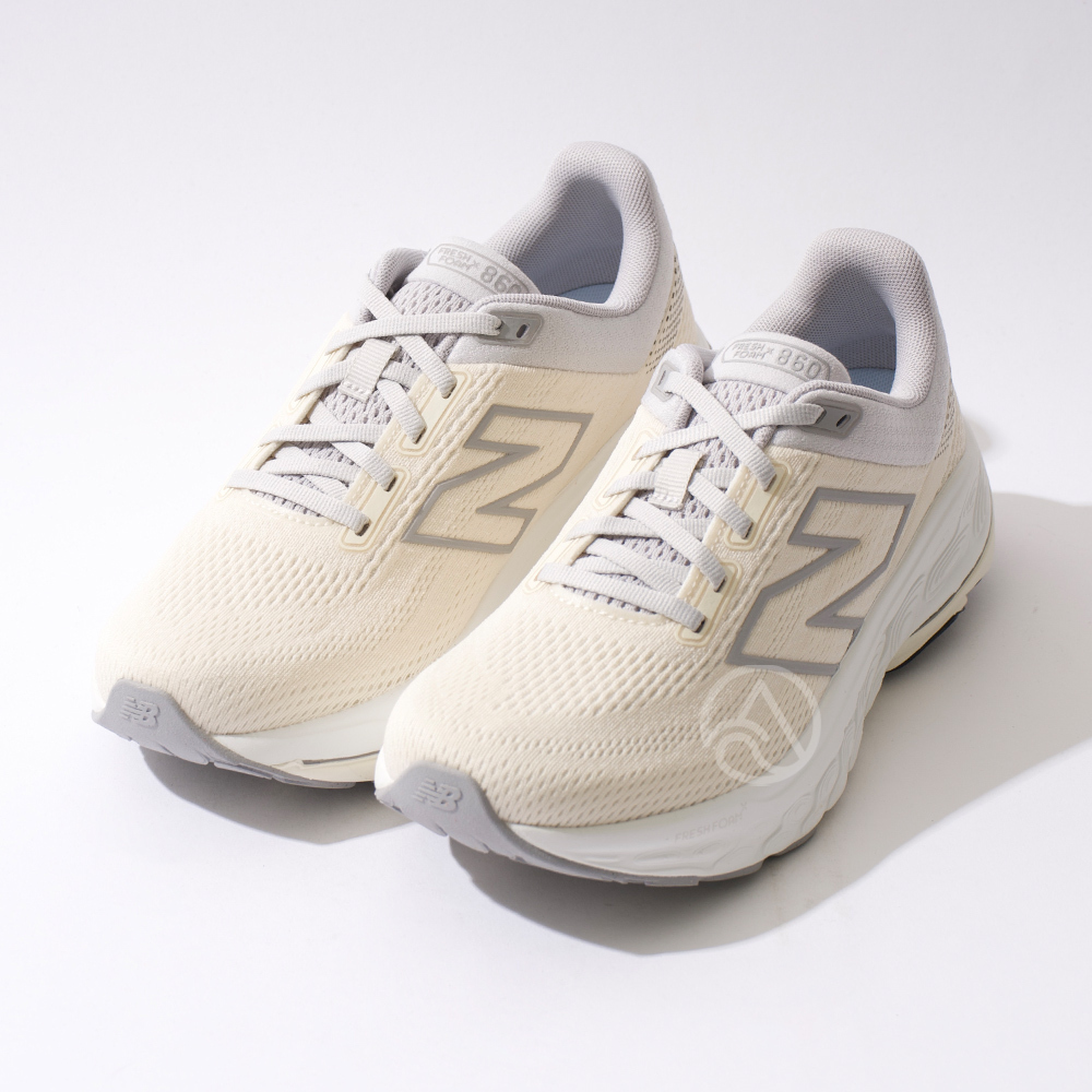 New Balance Fresh Foam 860 女鞋 米白色 寬楦 透氣 緩震 運動鞋 慢跑鞋 W86014A