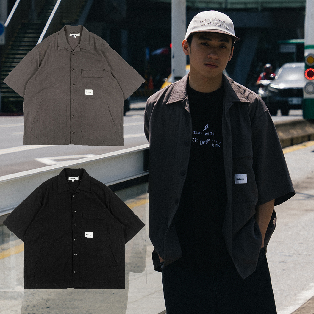 idealism Soft Shirt 棕色 黑色 快乾 機能 軟質短襯衫【ID25029】