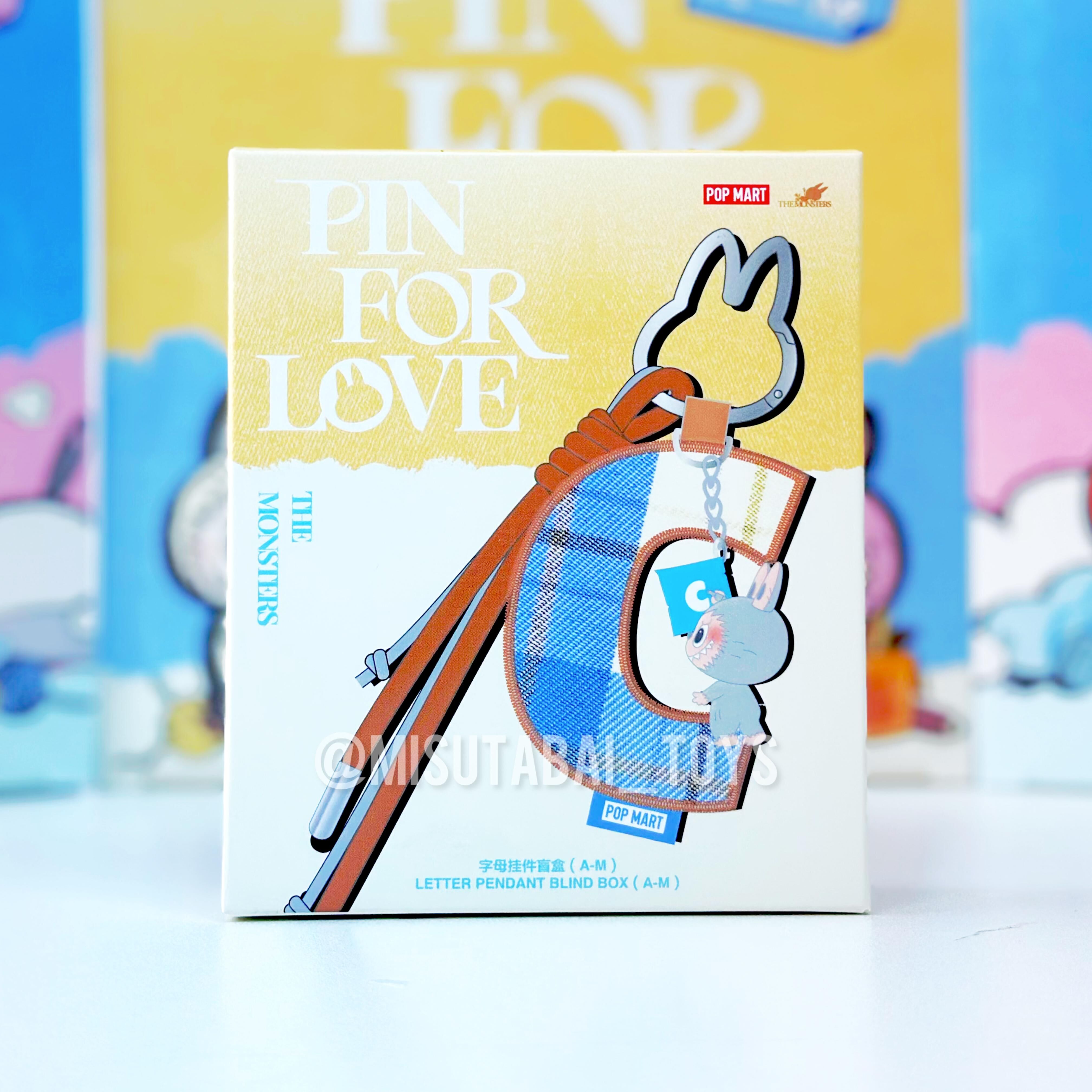 THE MONSTERS Pin for Love Series- Letter Pendant Blind Box (A-M) ( POPMART )