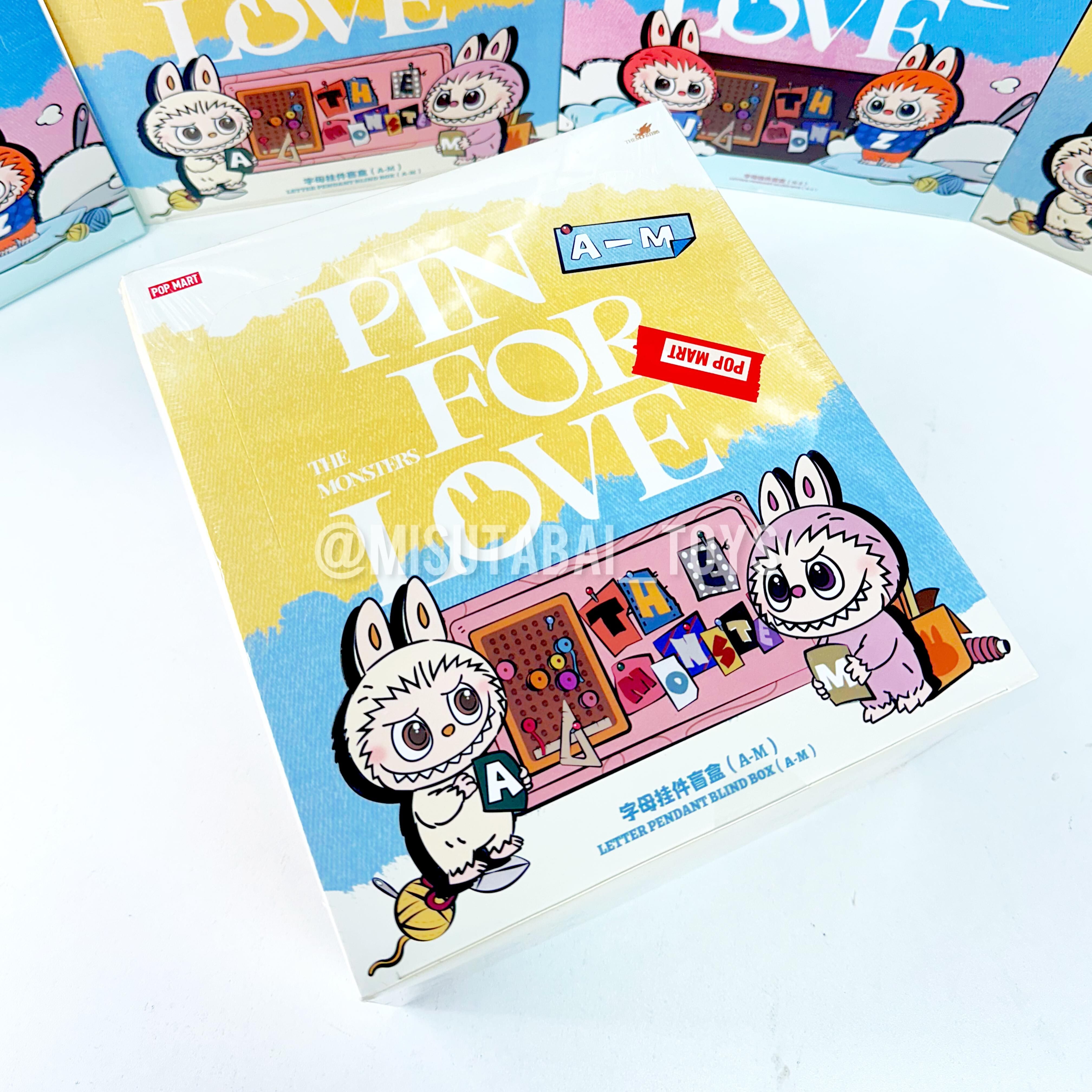THE MONSTERS Pin for Love Series- Letter Pendant Blind Box (A-M) ( POPMART )