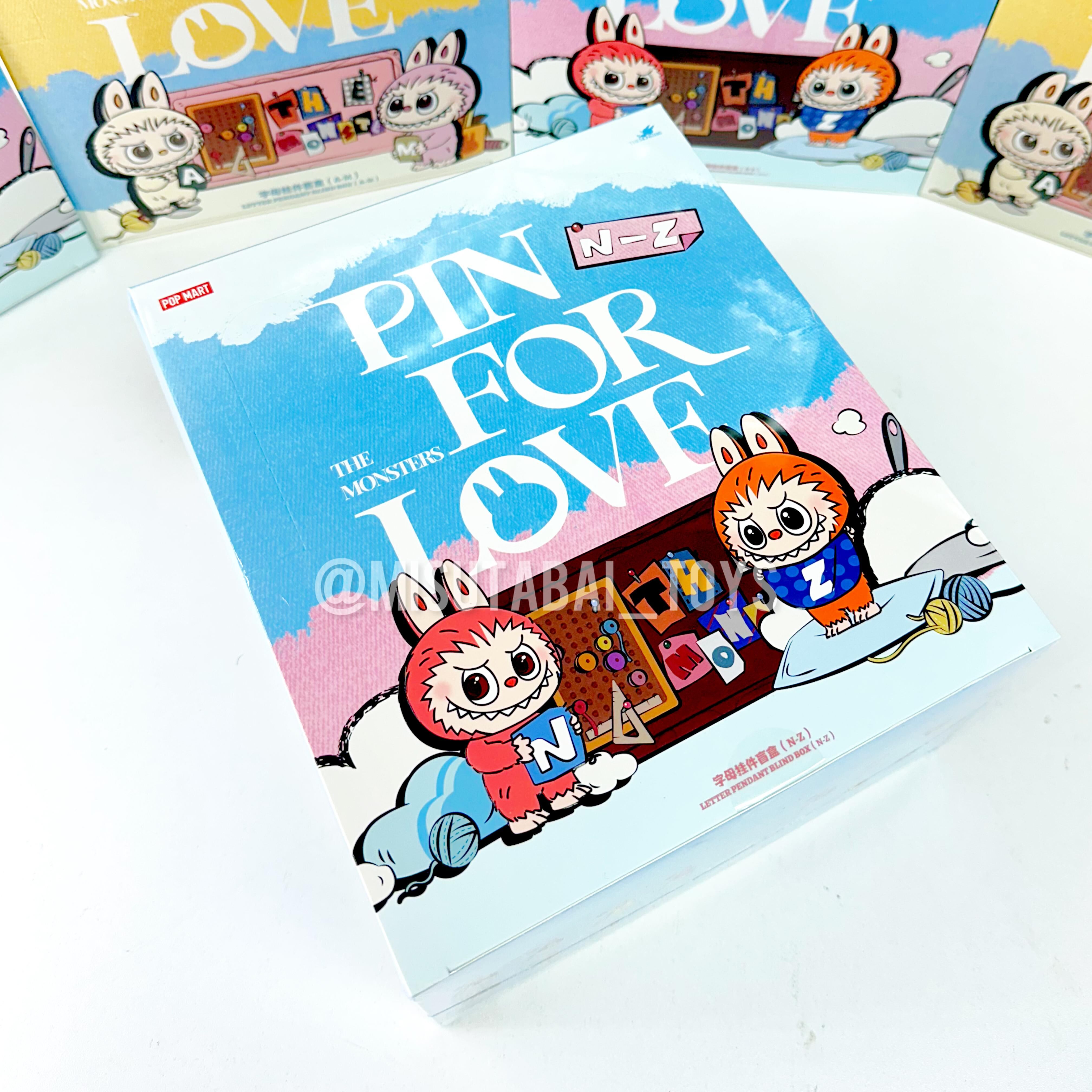 THE MONSTERS Pin for Love Series- Letter Pendant Blind Box (N-Z) ( POPMART )