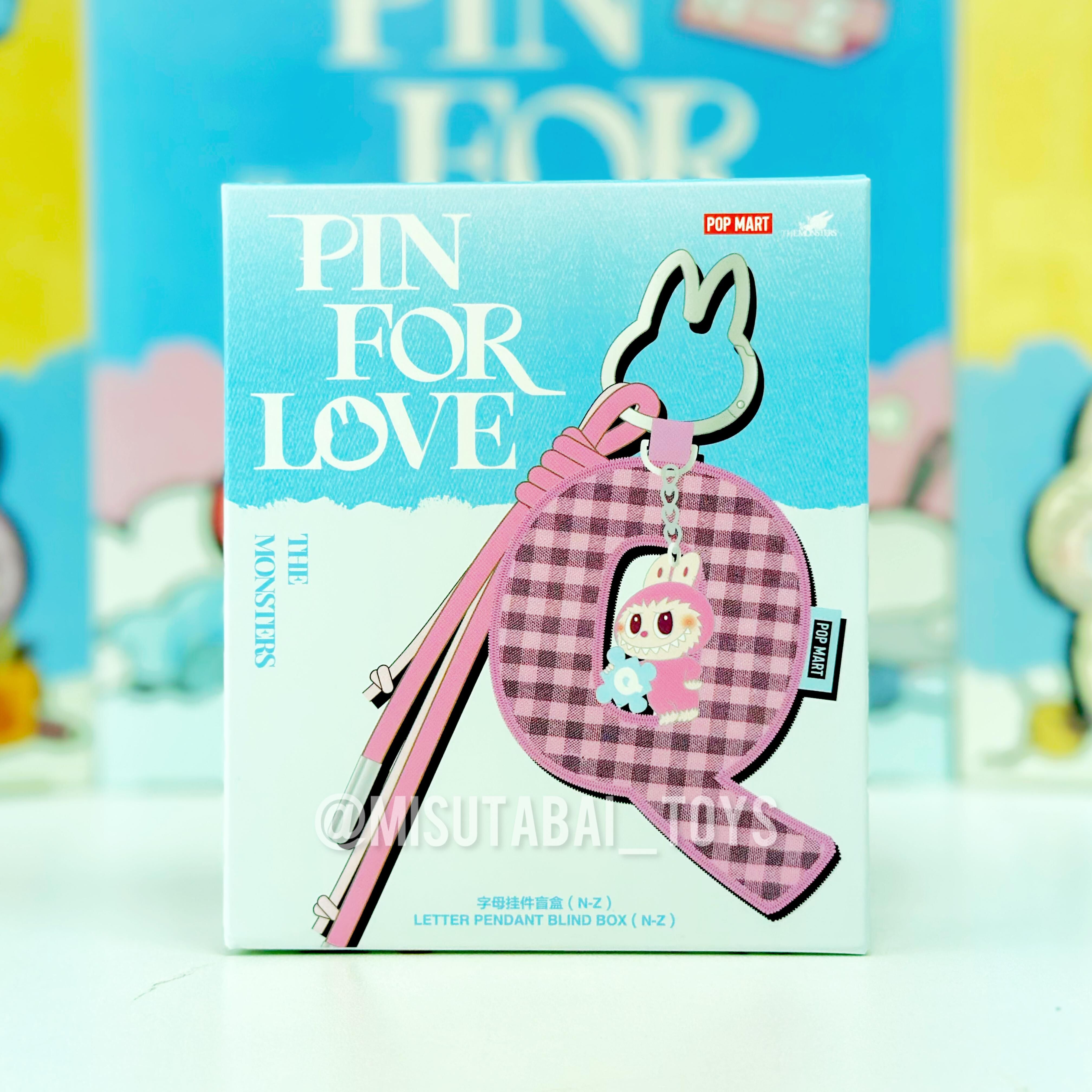 THE MONSTERS Pin for Love Series- Letter Pendant Blind Box (N-Z) ( POPMART )