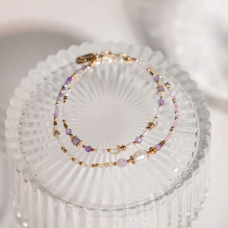 世界盡頭的戀人 – 珍珠紫水晶 – 手鍊