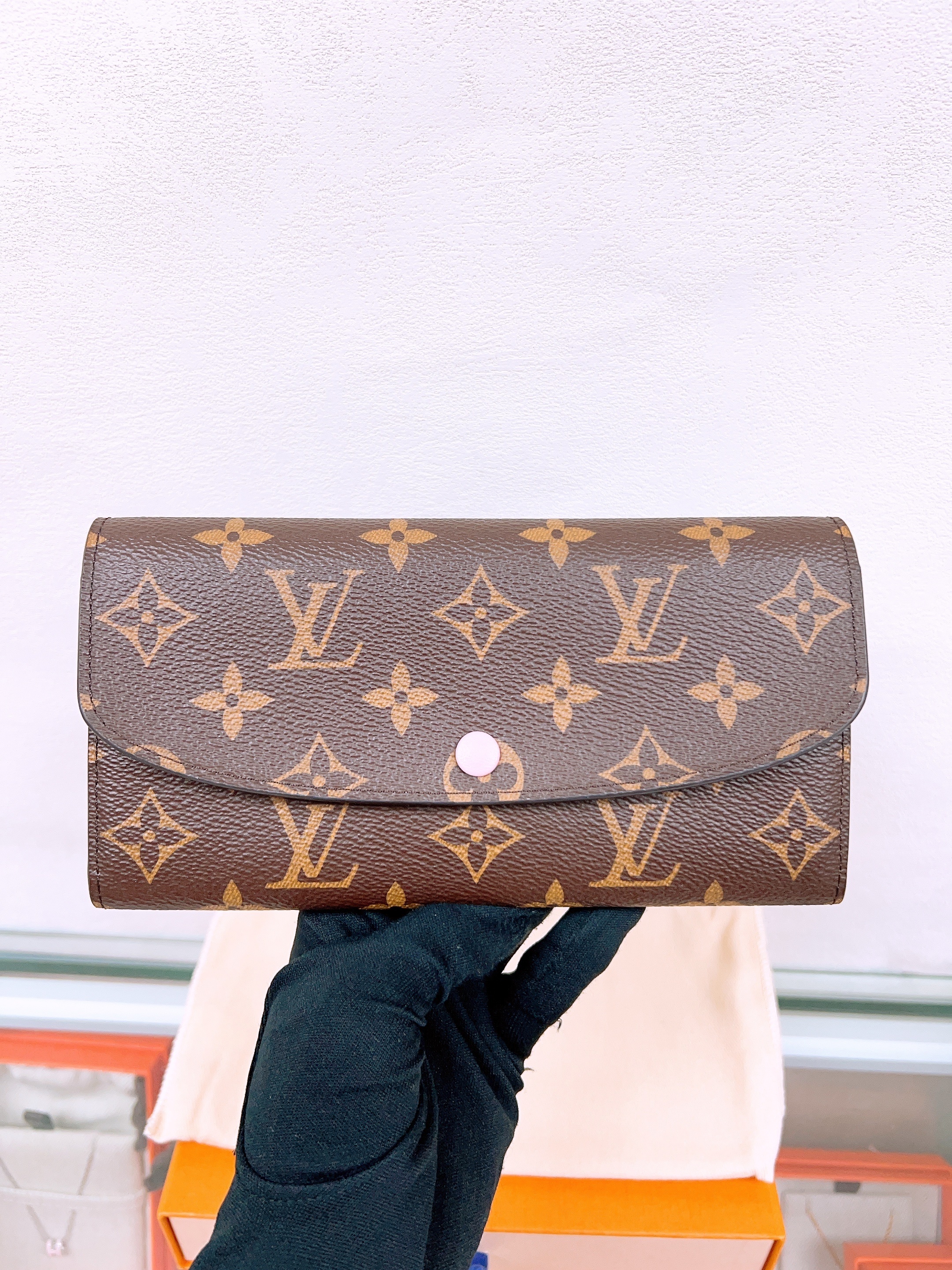 Lv emilie long wallet (brown monogram)