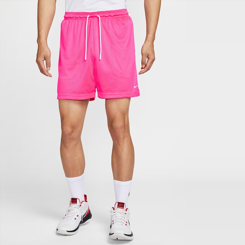 <海外限定連線>  男款 NIKE AS MESH SHORT 粉色 桃紅 網眼 速乾 網布 透氣 運動 短褲【HV1881-645】5吋 膝上褲