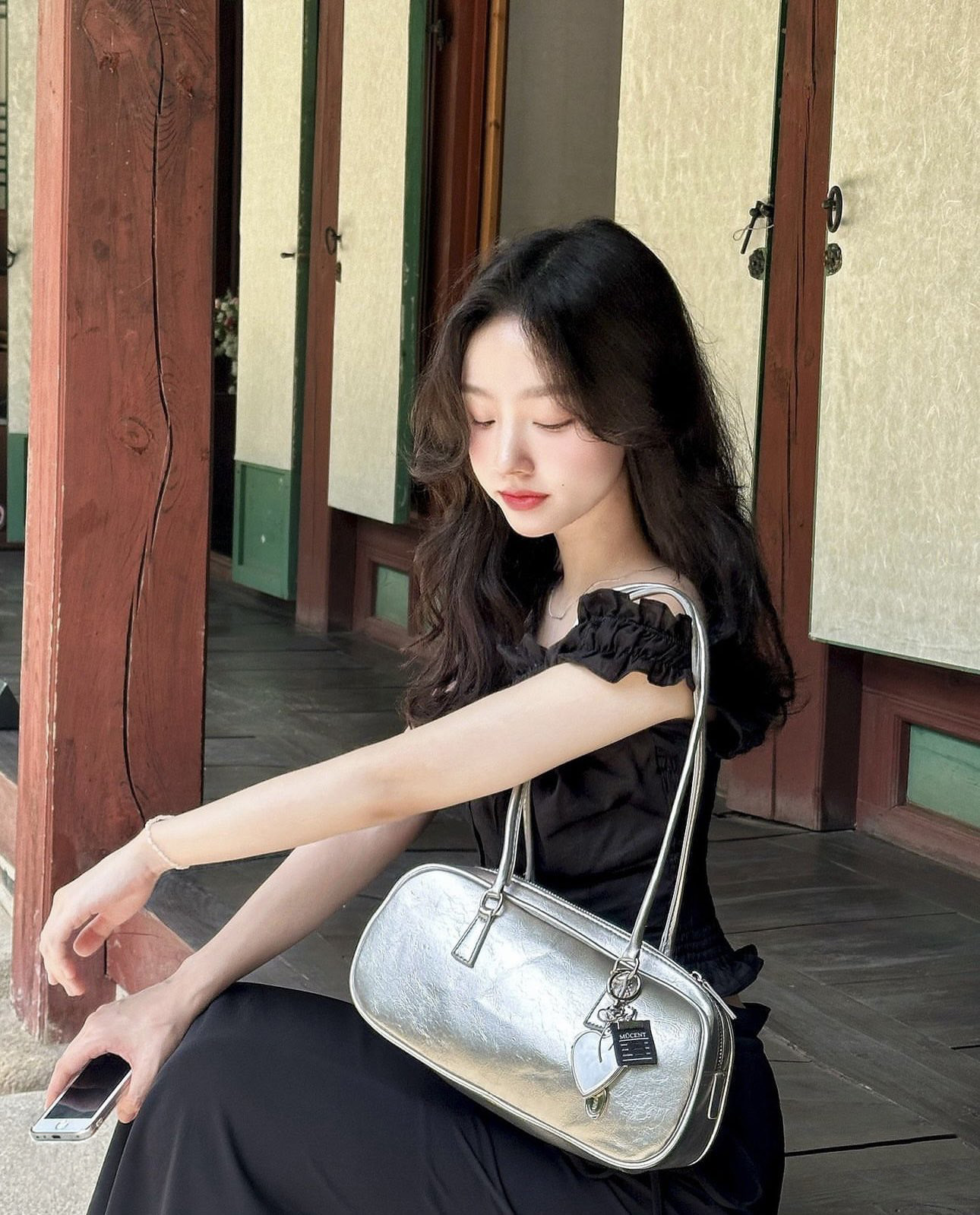 韓國限定🇰🇷 MUCENT ROMA CRACK KEYRING BOWLING BAG 鑰匙圈 保齡球包 腋下包 單肩包 / 預購