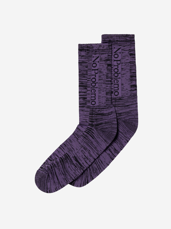 No Problemo｜No Problemo Glitch Sock "purple"