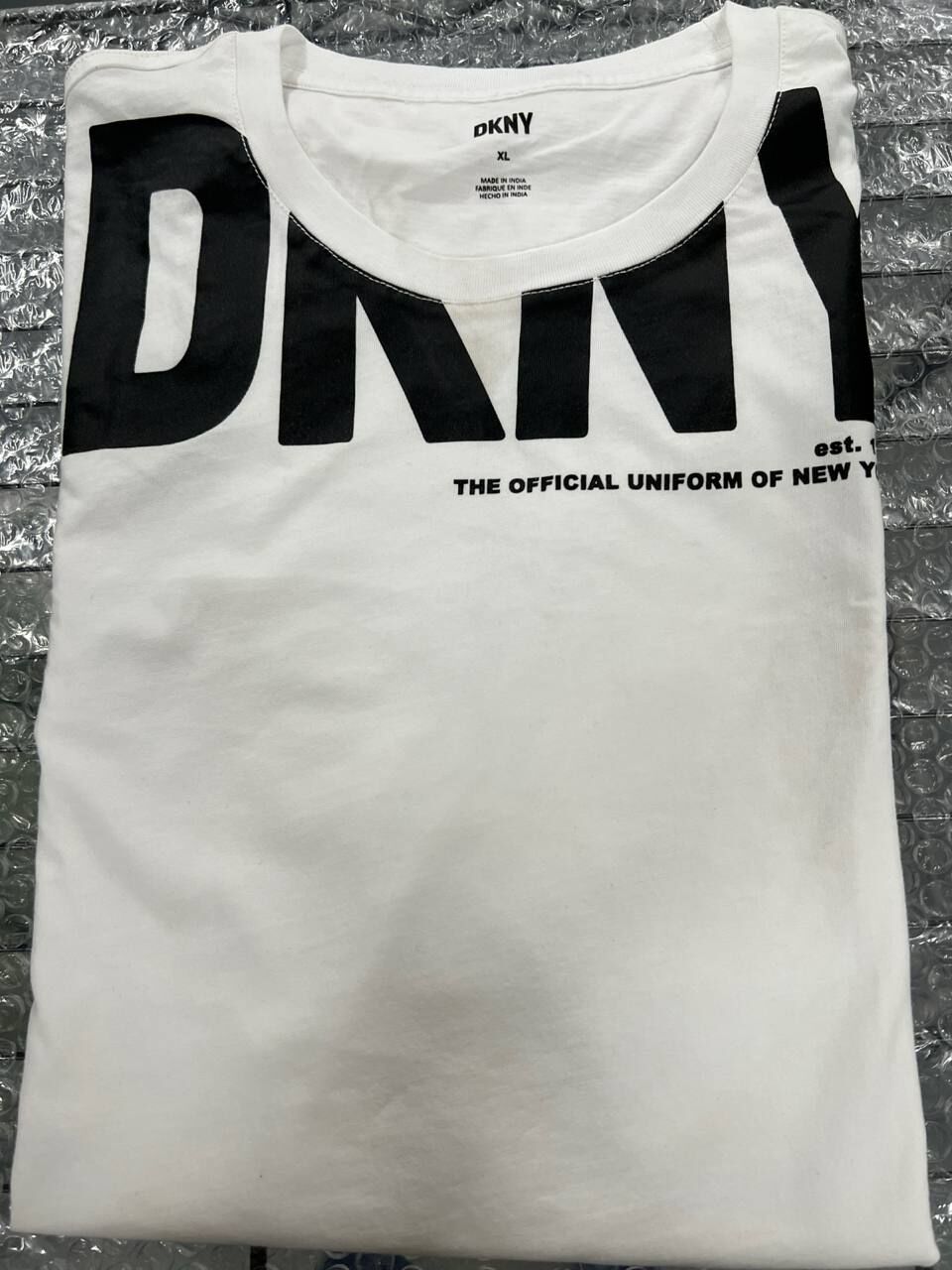 [S] DKNY WHITE SHORT SLEEVE TSHIRT, M2410111-WHT (SD1557)