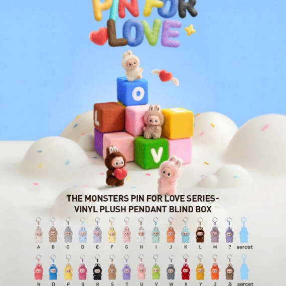 THE MONSTERS LABUBU心底密碼系列A-M款單盒隨機 - 清貨不包郵