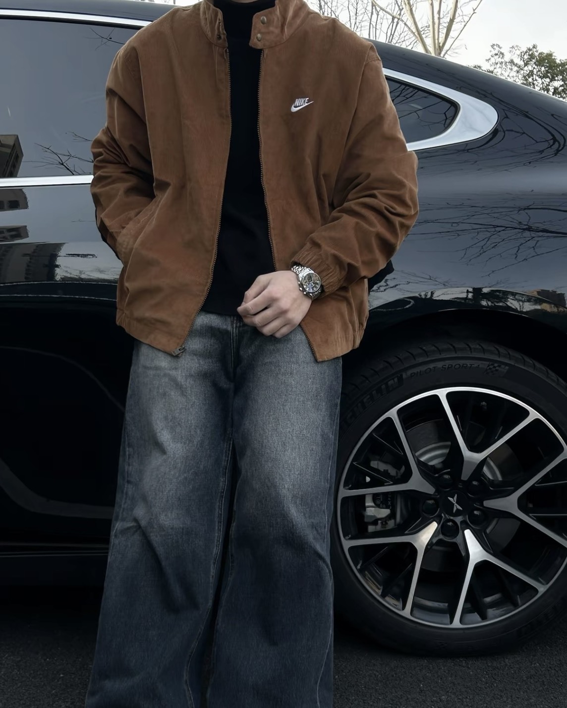 NG品-M-Nike Club Harrington Crdry 燈芯絨 夾克 外套